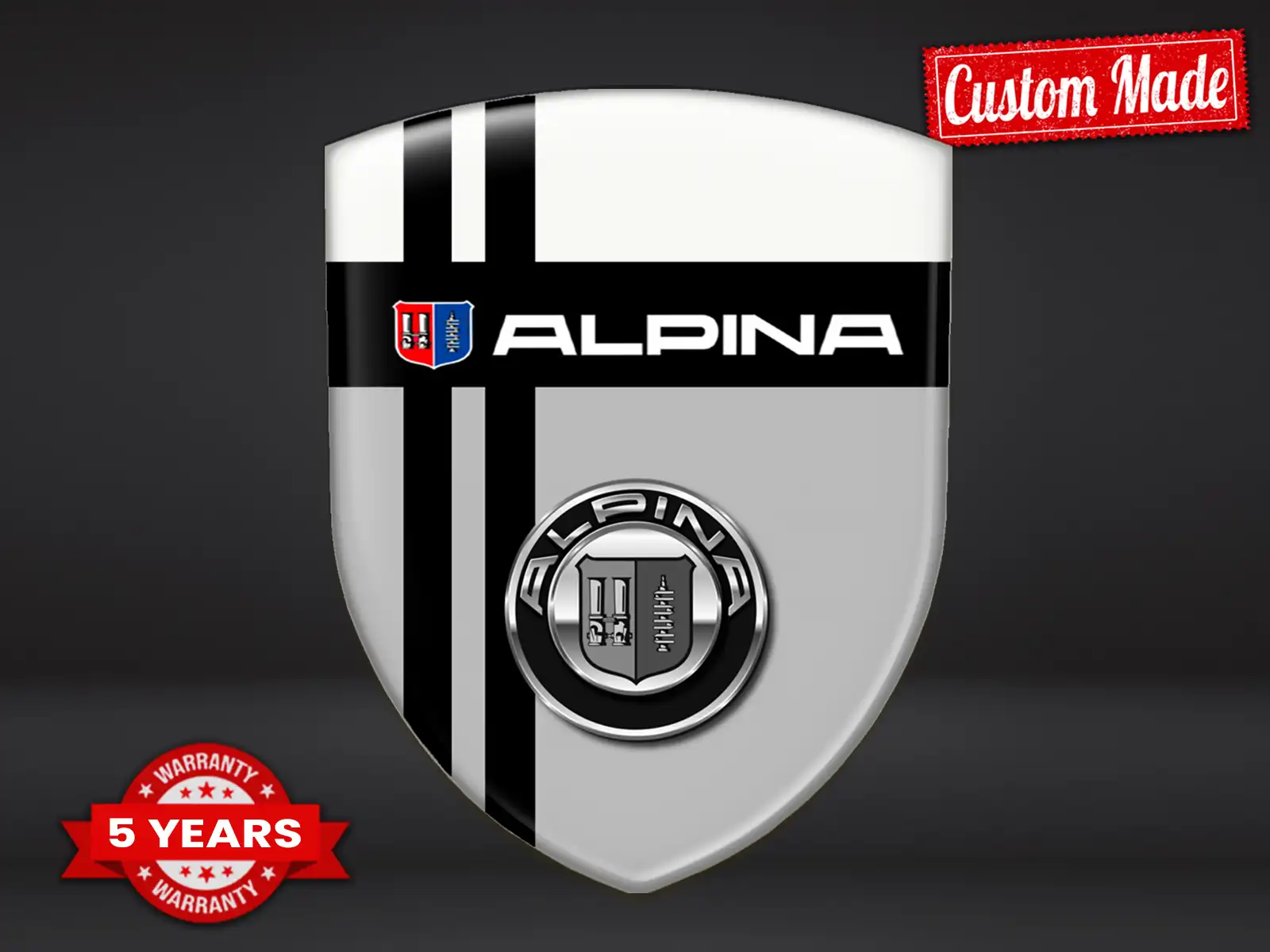 Alpina Fensteraufkleber Auto Sportlich Anpassbar Minimal